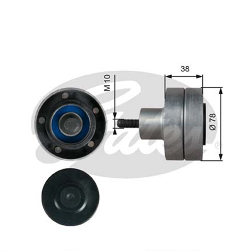 Gates FLEETRUNNER™ IDLER PULLEY For DAF CF 85 /  XF 105 Diesel 12.9L
