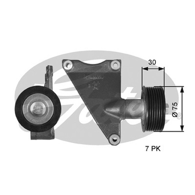 Gates Drivealign Idler Pulley For DAF CF 85 , XF 105 12.9L MX 300 340 375 265