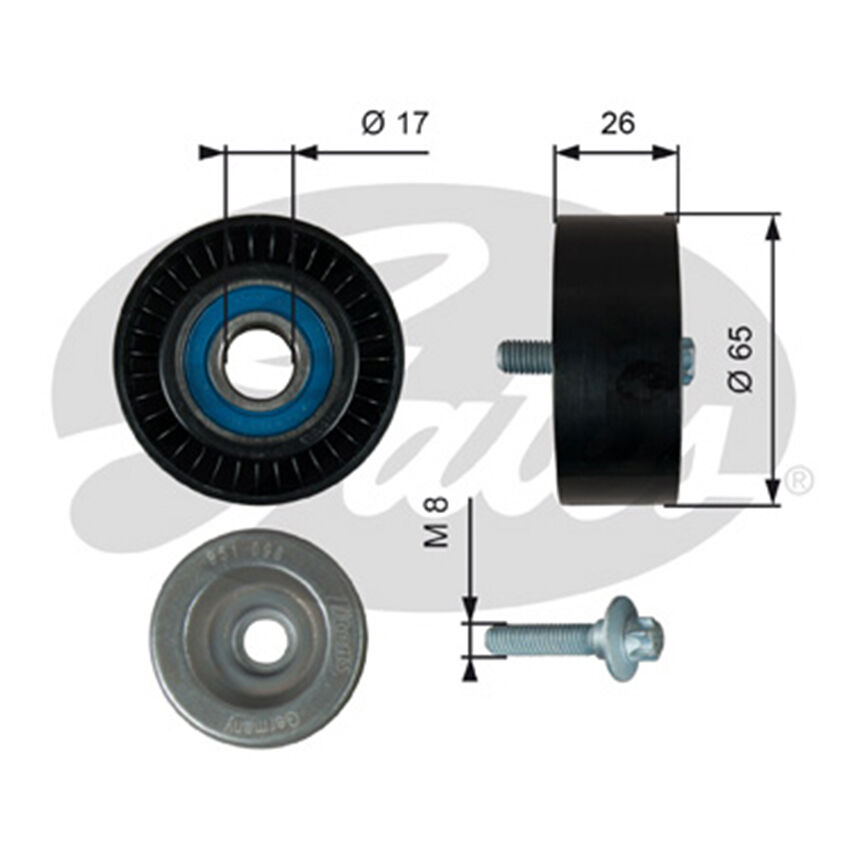 DRIVEALIGN IDLER PULLEY For MERCEDES-BENZ R-CLASS/S-CLASS/SL/SLS