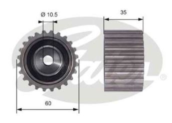 Gates Powergrip Guide Pulley For Subaru WRX 2.5L WRX STi EJ257 GJ,FKH(V1) Petrol
