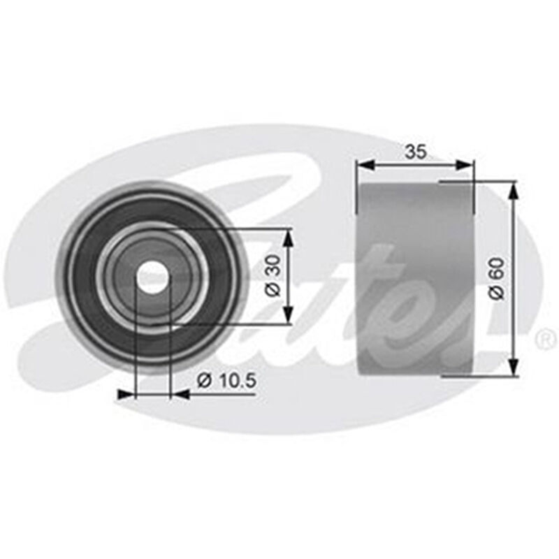 POWERGRIP GUIDE PULLEY For Subaru Liberty Petrol Engine 2.0L/200KW