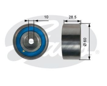 Gates Powergrip Guide Pulley For Mitsubishi Triton 2.5 DI-D 4WD Diesel-T42226