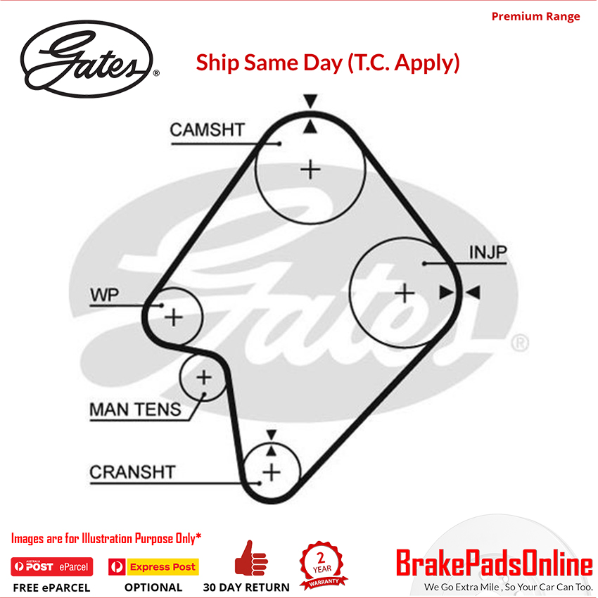Timing Belt T822 for FORD Australia Econovan SR1