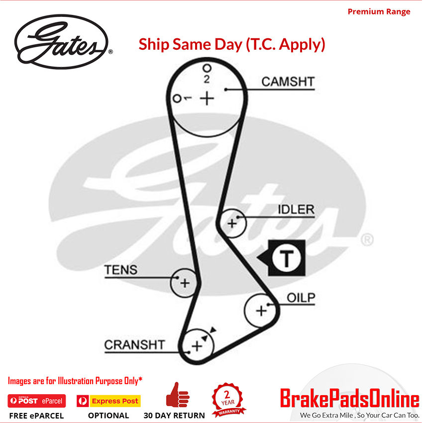 Timing Belt T823 for TOYOTA Corolla EE90
