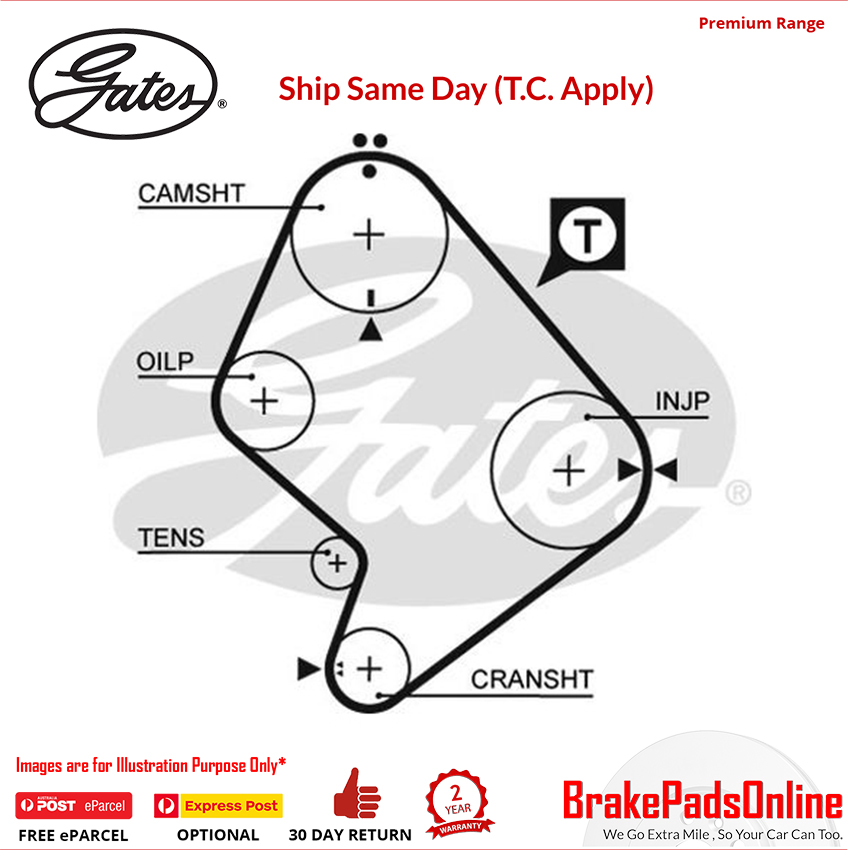 Timing Belt T835 for TOYOTA Hiace MK IV LH172/LH174