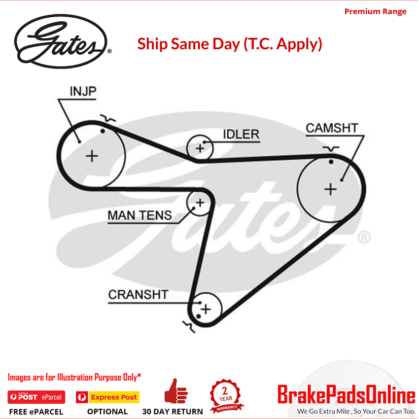 Timing Belt T842 for DAIHATSU Fourtrak F73/F78