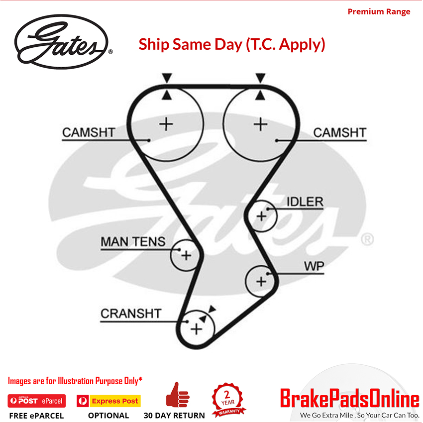 Timing Belt T935 for MITSUBISHI Colt MK IV CA5A