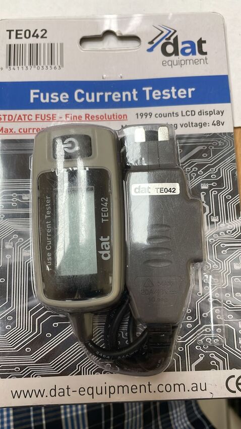 DAT Equipment Fuse Current Tester Leakage Analyzer STD/ATC Voltage 48V- TE042