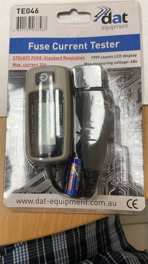 DAT Equipment Fuse Current Tester STD/ATC Max Voltage 48V - TE046