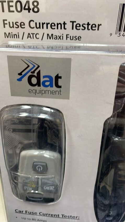 DAT Equipment Fuse Current Tester Min/ATC/Maxi Fuse Up to 80 AMPS -TE048