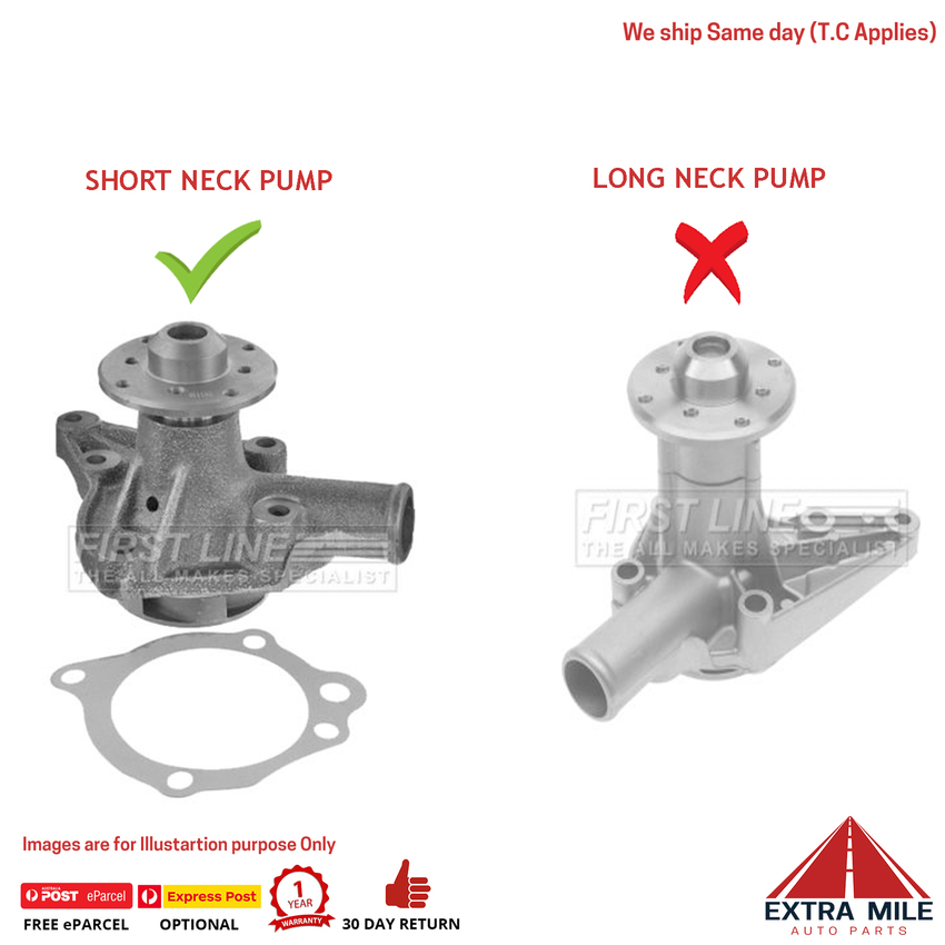 Tru-Flow Water Pump for MG MGB MK1 MK2 MK2 1.8L 4cyl B Series 1795cc TF738