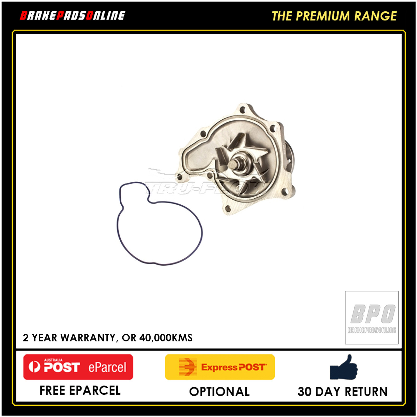 Tru-Flow Water Pump For HOLDEN RODEO RA SERIES 2003-2006 - 3.0L 4cyl - TF8123