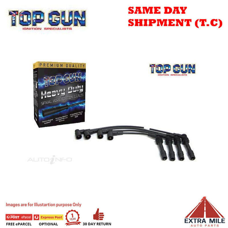 Top Gun Spark Plug Lead Set For Holden Barina 1.4 Ltr Sohc 8V Mpfi