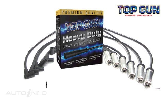 Top Gun Ignition Lead Kit For Holden Commodore VS/VT 3.8L V6 Ecotec - With H/Shields