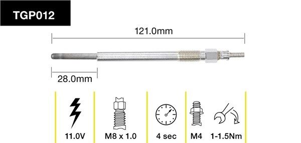 Tridon Glow Plug - TGP012