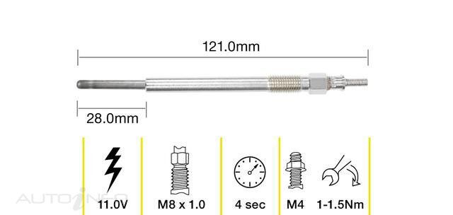 Tridon Glow Plug For Peugeot 307  DV6TED4  1.6L Hdi I4 16V D Hatchback