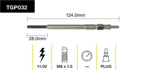 Tridon Glow Plug - TGP032