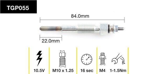 Tridon Glow Plug - TGP055