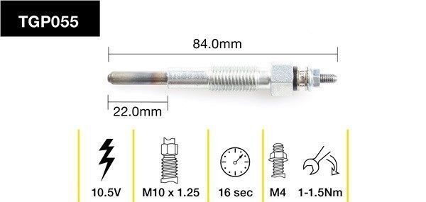 Tridon Glow Plug For Mazda Bongo (2 Door Truck) 1984 2001 2.2 2.2L R2, 8V