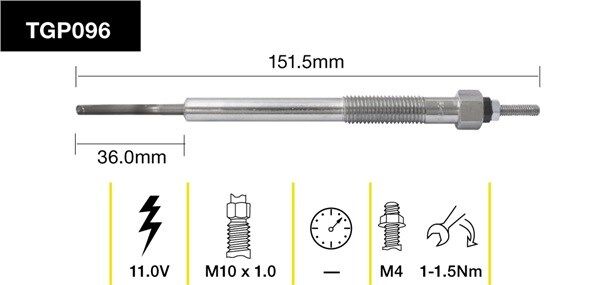 Tridon Glow Plug - TGP096