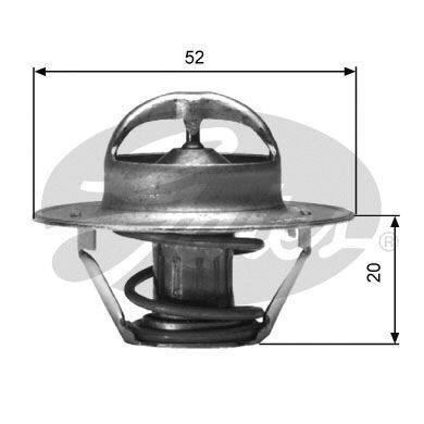 Thermostat for SUZUKI Super Carry SK410DA21V F10A 1.0L Petrol 4Cyl RWD TH00591G1