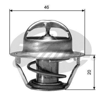 Gates Thermostat For Holden Crewman 3.8L V6 L36(231CUV6) VY Petrol
