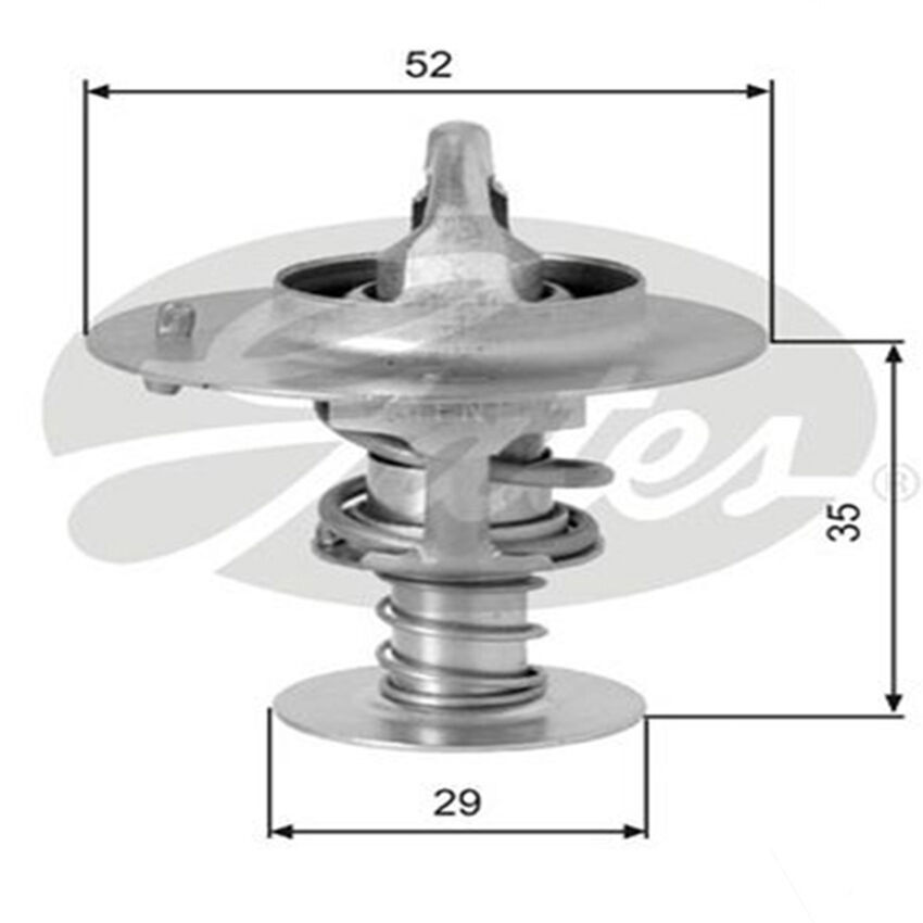 GATES COOLANT THERMOSTAT fits HONDA PRELUDE BA 12/91-11/96 2.2L 96KW TH03382G1