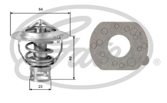 Gates Thermostat Coolant For Nissan Skyline RB20DET 2.0L Petrol -TH04077G1
