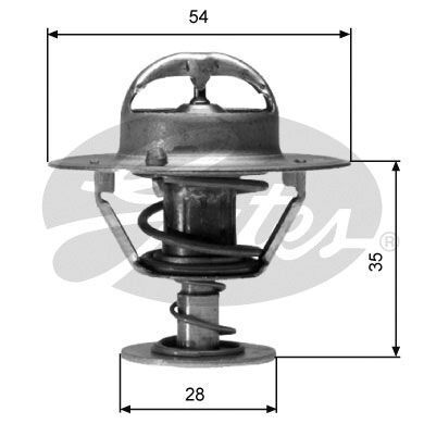 Thermostat for NISSAN NP300 Navara D23T QR25DE 2.5L Petrol 4Cyl RWD TH04282G1