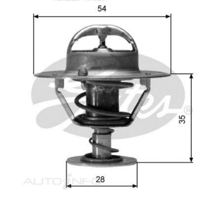 Thermostat for JAGUAR XF MK II X260 204PT 2.0L Petrol 4Cyl RWD TH04282G1