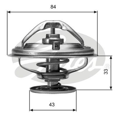 Thermostat for BMW 750i E32 M70B5012A 5.0L Petrol -/ iL 12Cyl RWD TH06582G1