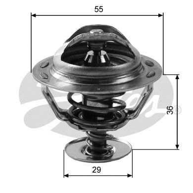 Thermostat for CITROEN C8 EB4HWB DW12TED4 2.2L Diesel HDi 4Cyl FWD TH12283G2