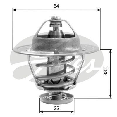 Thermostat for HOLDEN Rodeo TF 4JH1 3.0L Diesel DiTD 4Cyl RWD TH22682G1