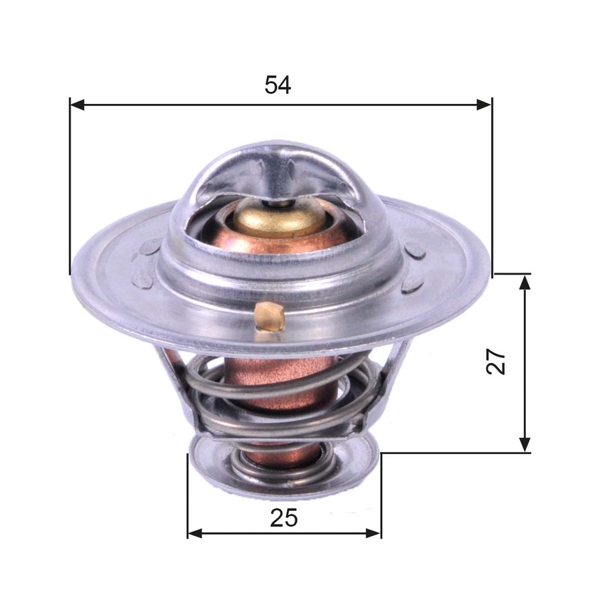 Gates Coolant Thermostat For Fiat Ducato 230/244 2.8L Diesel 8140.43/8140.43S