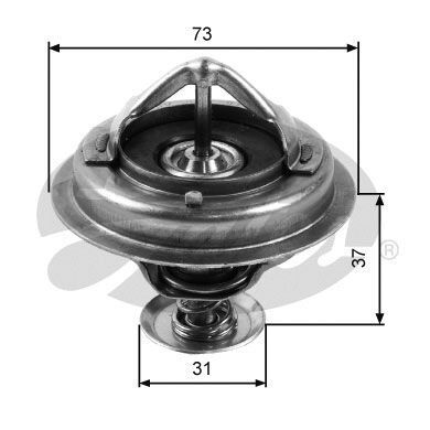 Thermostat for TOYOTA Dyna 200 BU88/ BU96 14B 3.7L Diesel D 4Cyl RWD TH24588G1