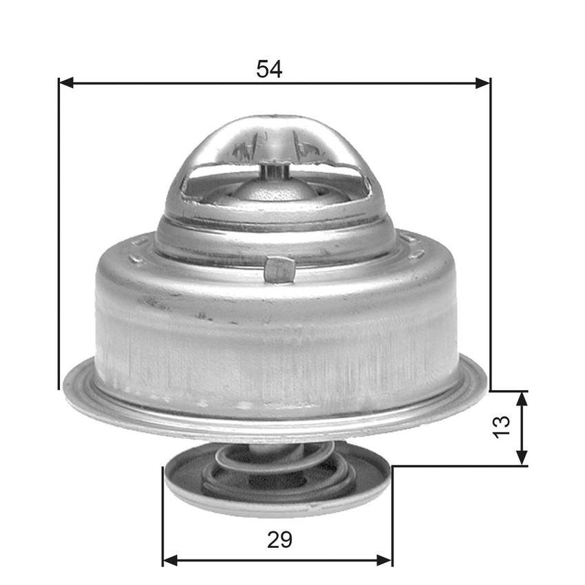 Gates Coolant Thermostat For Volvo 240 P242/P244/P245 2.1L/2.3L B23E/B23F/B21E