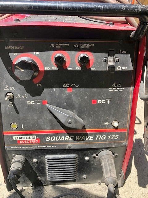 Lincoln Precision Square wave ACDC TIG 175 Amp Welder 415 Volt Heavy Duty Machin