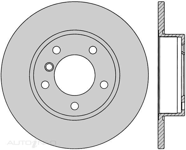 Protex Front Ultra Disc Brake Rotor Pair For BMW 316i, 318i, 318Ti, Z3 - DR978