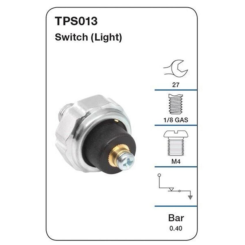 Tridon Oil Pressure Switch (Light) For Accord Civic City  Prelude ER1 EW2 1.2L