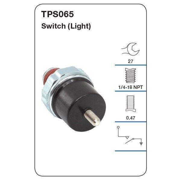 Tridon Oil Pressure Switch (Light) - TPS065