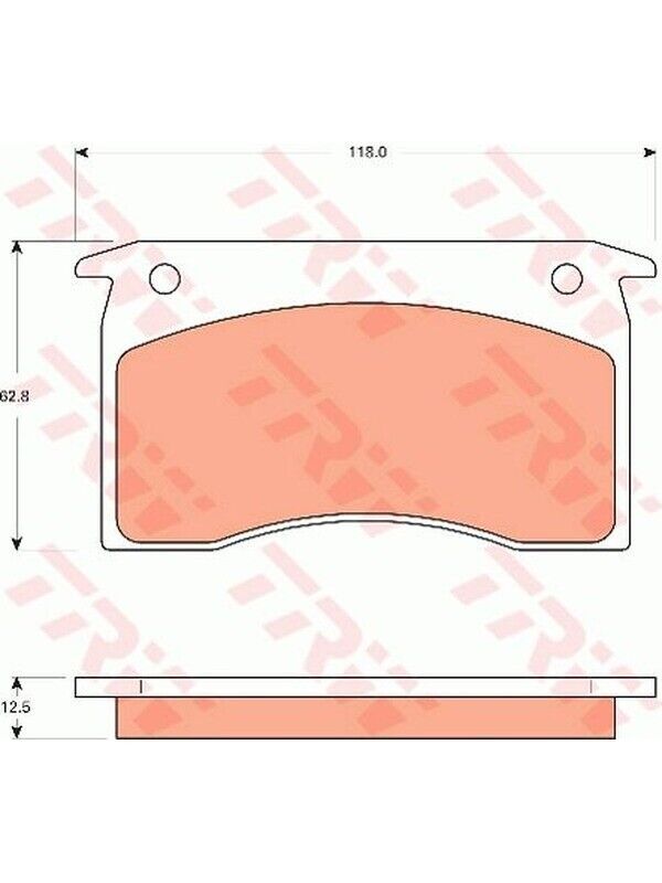 TRW Front Brake Pads For Holden Torana LX, UC 1.9L/2.8L/3.3L/4.2L/5.0L V8 