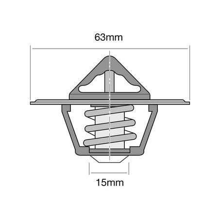 Tridon Thermostat 63mm - 71 Degrees C - [TT220-160]