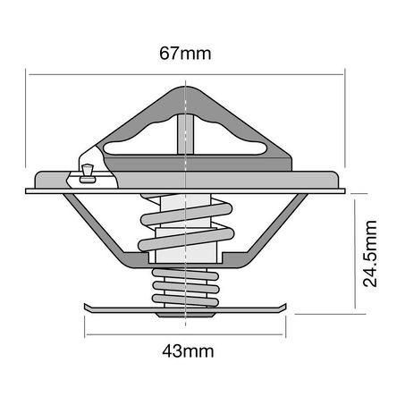 Tridon High Flow Thermostat For Ford Corsair/Explorer, Mazda B-Series