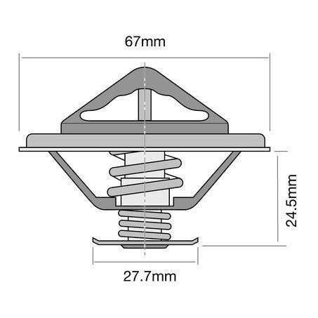 Tridon Thermostat For Peugeot 505 551A Turbo Diesel 2.5L/2.3L 155 (XD3), XD3T