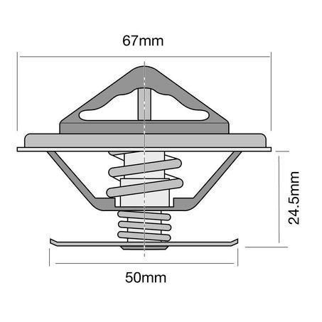 Tridon Thermostat For Renault 25 B29E/B29 2.2L J7T 706,J7T 707,J7T 714,J7T 715