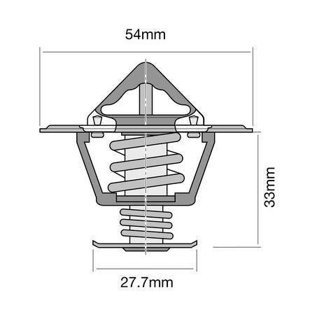 Tridon High Flow Thermostat 54mm - 82 Degrees C - [TT377-180]