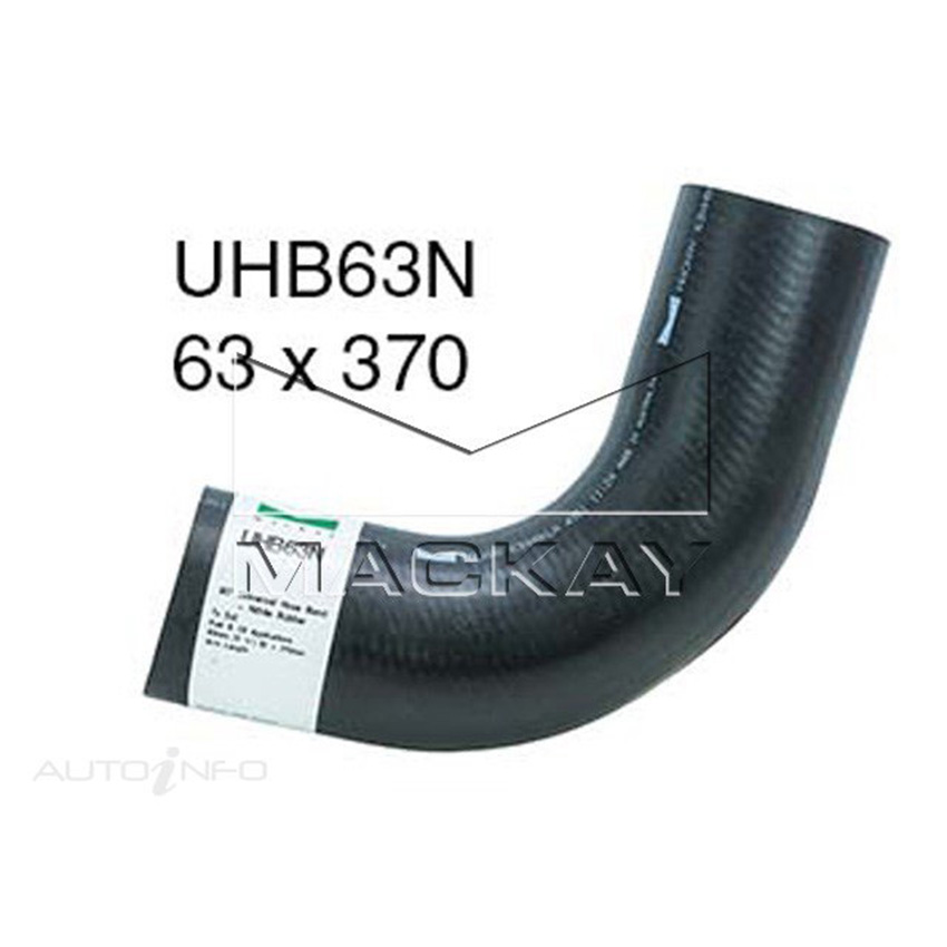 UHB63N 90 Degree Hose Bend Fuel and Oil Applications 63mm Id 170mm X 170mm Arm Lengths Nitrile