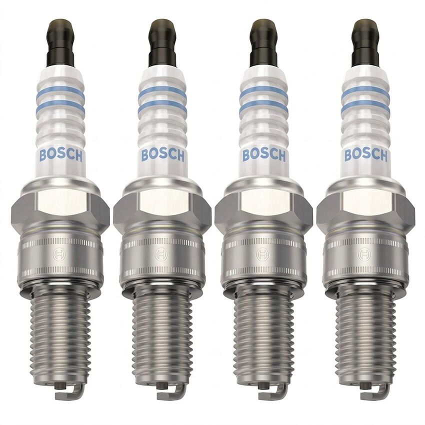 4X Bosch Nickel Spark Plug For Hillman Minx Series III-A/B/C V VI 1.5L/1.6L/1.7L