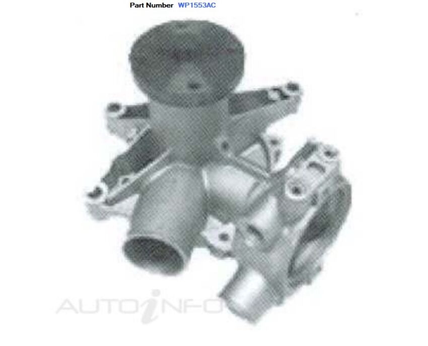 Alcius Water Pump For Volvo 960 B280F 2.8L GLE V6 12V 4D Sedan 1990-1991