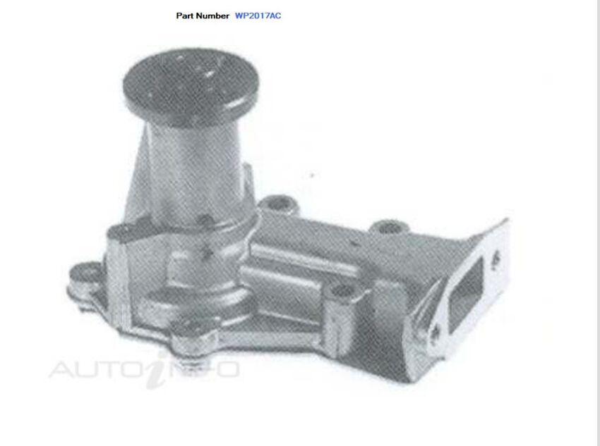 Alcius Engine Water Pump For Daihatsu Hijet 1.0L CB 1984-1988